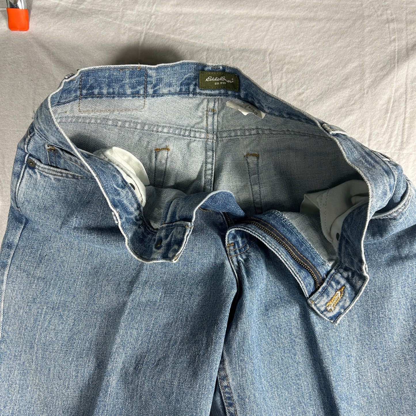 Eddie Bauer Classic Fit Straight Leg Jeans - Medium Wash Denim - Men’s 35 x 30