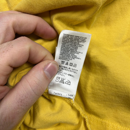 The North Face Men’s Pique Polo Shirt, Yellow, Embroidered Logo, Size Large