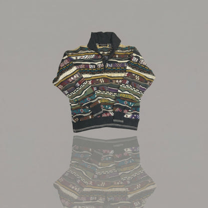 Brandini Le Collezioni Coogi Style Sweater, Size Medium, 3D Textured Knit