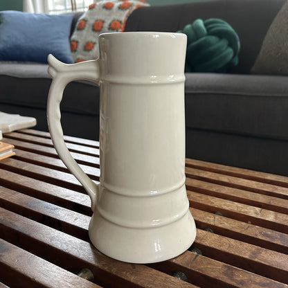 Clendening 82 Ceramic Beer Stein Vintage Sailing Motif Breweriana Collectible