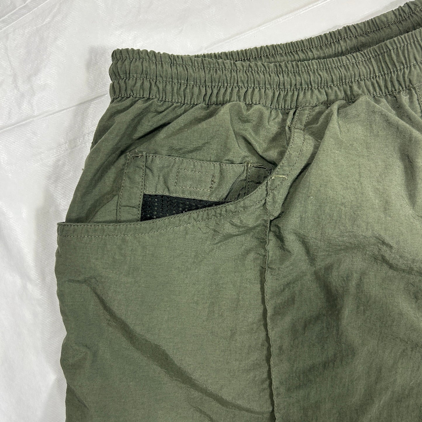 Vintage Bimini Bay Sportswear Swim Trunks, 100% Quick-Dry Nylon, Men’s M, Green