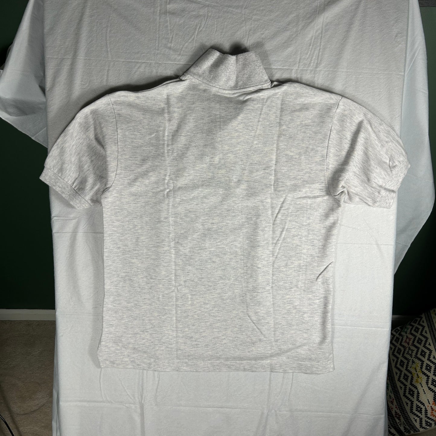 Vintage Pancho Cozumel Embroidered Polo Shirt - Men's Large - Heather Gray - Made in Mexico