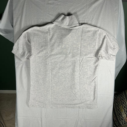 Vintage Pancho Cozumel Embroidered Polo Shirt - Men's Large - Heather Gray - Made in Mexico