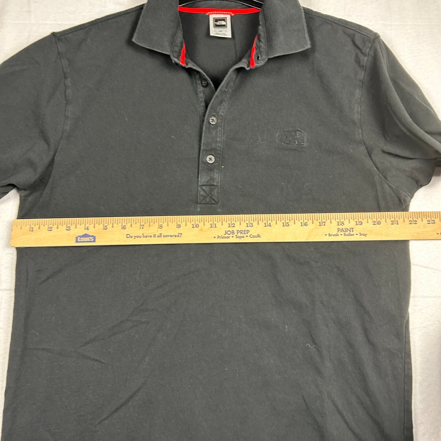 The North Face Men’s Pique Polo Shirt - Solid Black - Embroidered Logo - Size Large