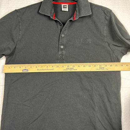 The North Face Men’s Pique Polo Shirt - Solid Black - Embroidered Logo - Size Large
