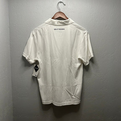 Helly Hansen Men's L NWT White Polo Shirt Northwestern Logo