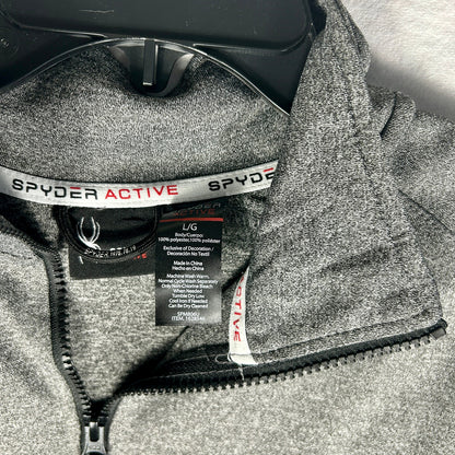 Spyder Men's Large Gray Full-Zip Jacket - NWT Performance Technical Shell