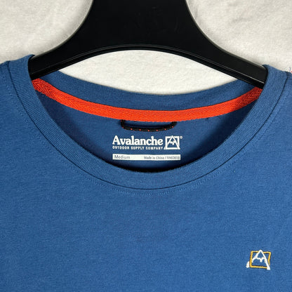 Avalanche Outdoor Supply Co. Men's Long Sleeve T-shirt Blue/Green, Pre-Owned, Excellent Size Medium