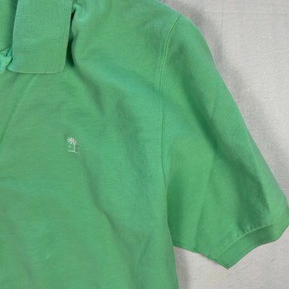 Island Company Men’s Pique Polo Shirt - Island Green - Embroidered Logo - Size Large