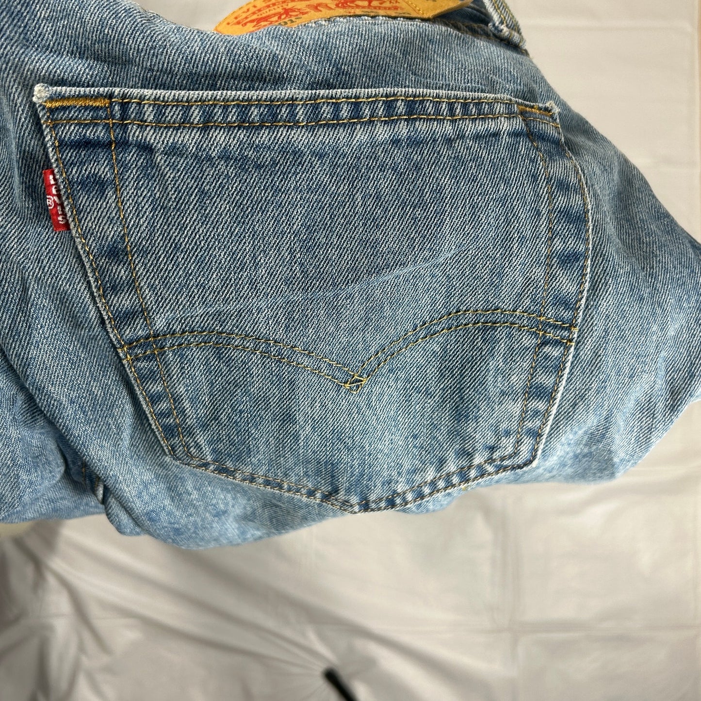 Vintage Levi’s 501 Men's 38x29 Button Fly Jeans Medium Wash Distressed