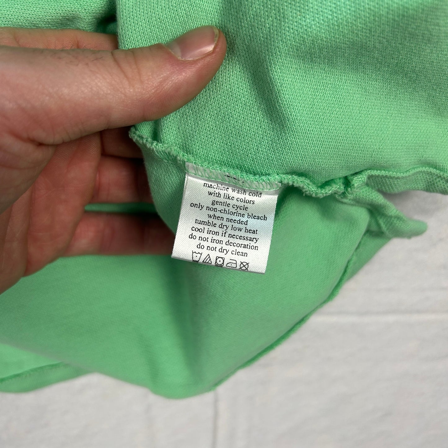 Island Company Men’s Pique Polo Shirt - Island Green - Embroidered Logo - Size Large