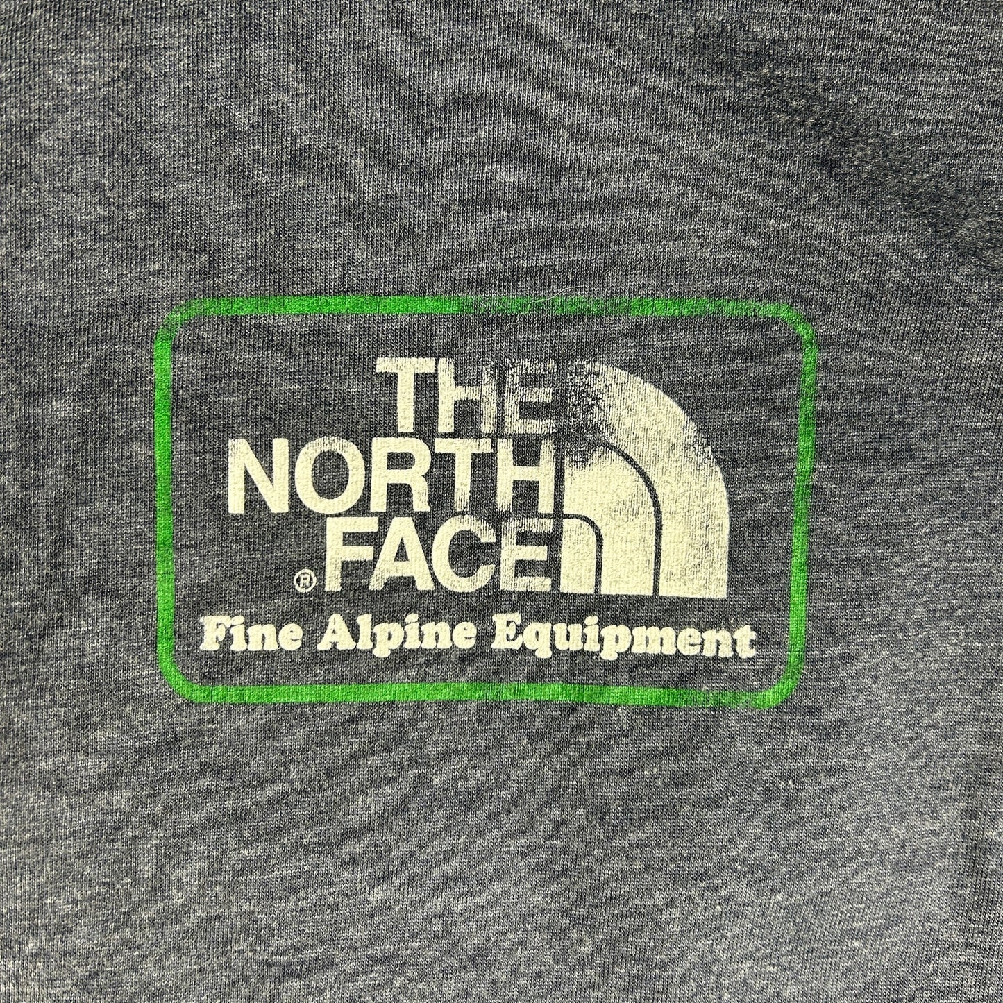 The North Face "Fine Alpine Equipment" Graphic Tee - Men’s XXL - Heather Navy Blue