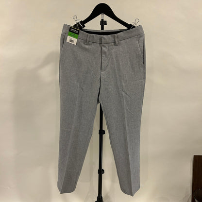 NWT Haggar Men's Super Flex Waistband Dress Pants - 32x30 - Heather Gray