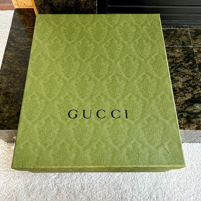 Auth GUCCI Ultrapace R Mid-Top Neon Reflective Sock Sneakers - With Box & Papers