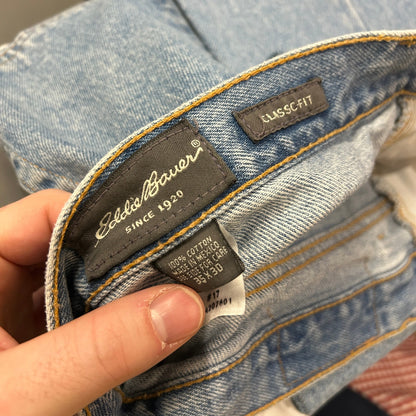Eddie Bauer Classic Fit Light Wash Jeans, Men’s 35x30, Heavyweight Denim E4433
