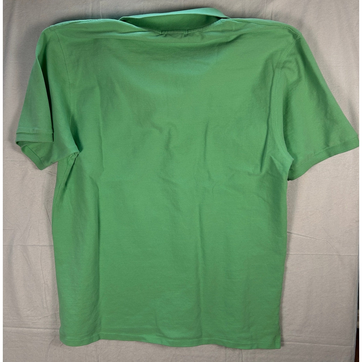 Island Company Men’s Pique Polo Shirt - Island Green - Embroidered Logo - Size Large