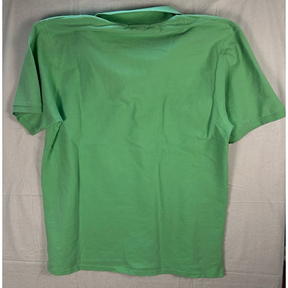 Island Company Men’s Pique Polo Shirt - Island Green - Embroidered Logo - Size Large