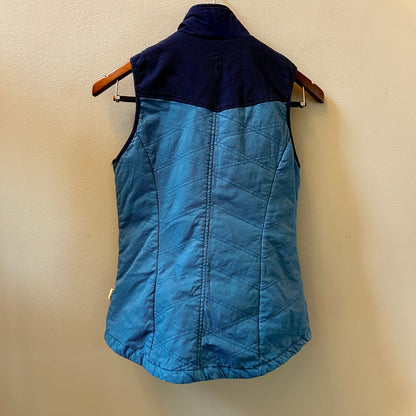 Magellan Outdoors Women's Medium Vest Blue Corduroy Zip