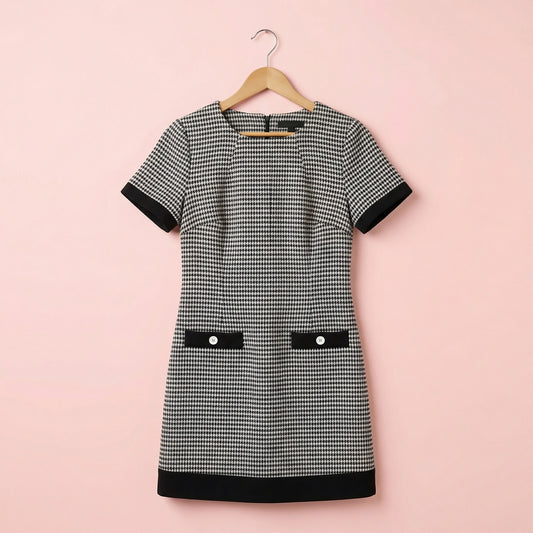 Tommy Hilfiger Houndstooth Sheath Dress – New With Tags, Size 2