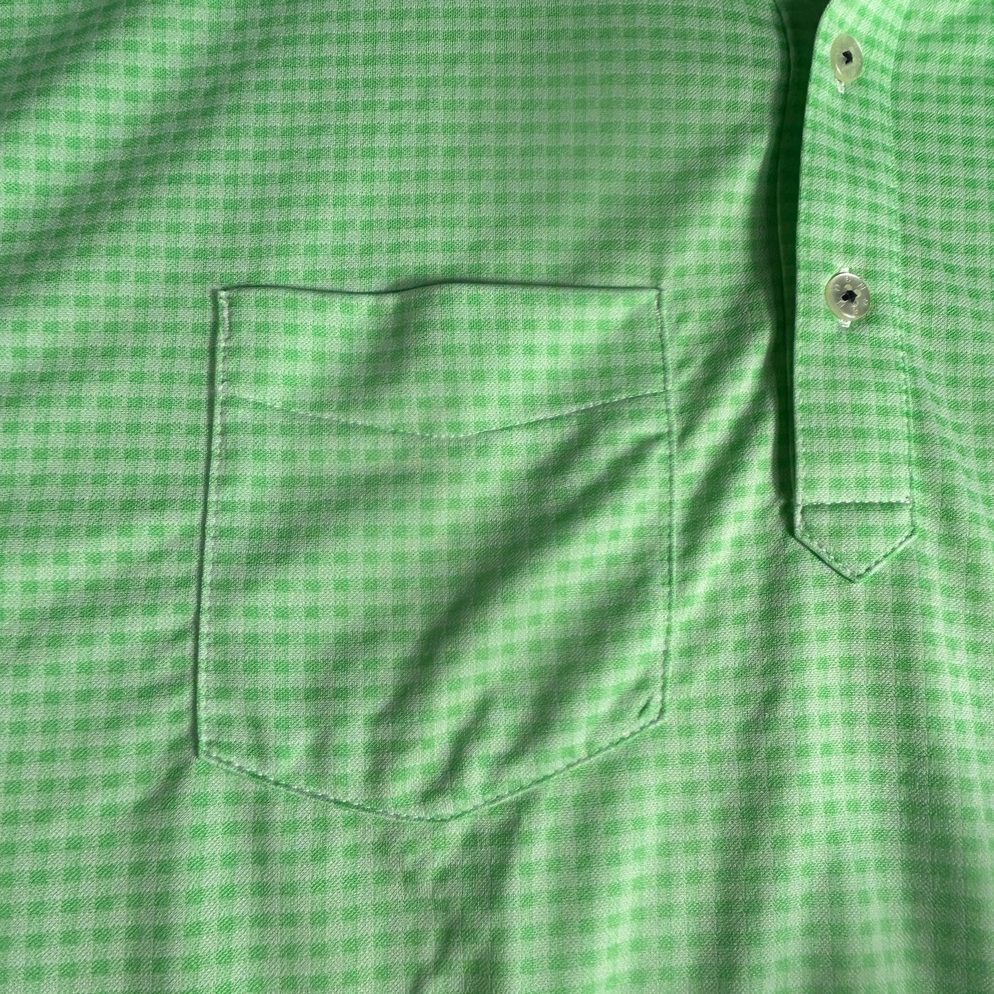 FootJoy Men's Large Polo - Green Checkered - Grand Vista Golf Club Performance Golf Shirt