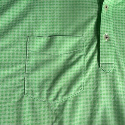 FootJoy Men's Large Polo - Green Checkered - Grand Vista Golf Club Performance Golf Shirt