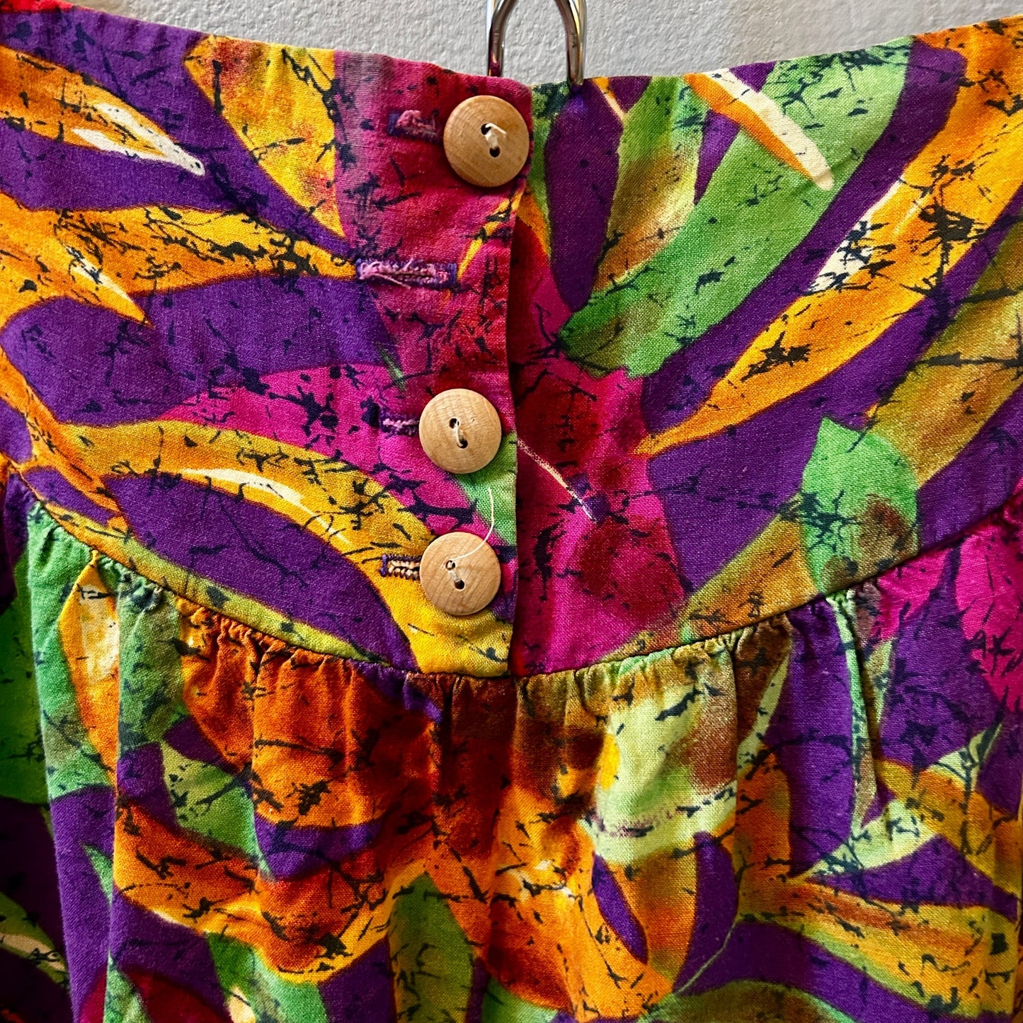 Vintage City Girl Sport Maxi Skirt Small Boho Funky