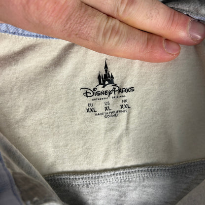Disney Parks Walt Disney World 1971 Embroidered Polo Mens Size XL Gray