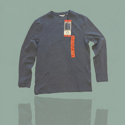 NWT English Laundry Men's Long Sleeve Comfort Stretch Pullover - Blue - Medium