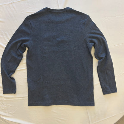NWT English Laundry Men's Long Sleeve Comfort Stretch Pullover - Blue - Medium