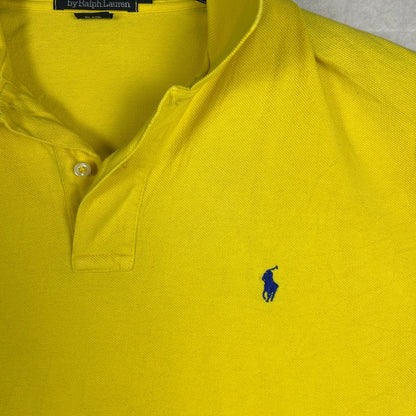 Vintage Polo Ralph Lauren Men’s Pique Polo Shirt - Canary Yellow - Size Large