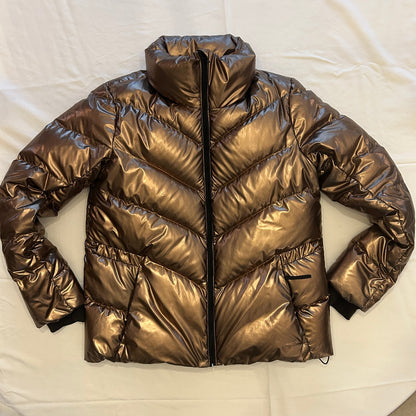 Athleta Metallic Bronze "Lofty" Puffer Jacket Size Small