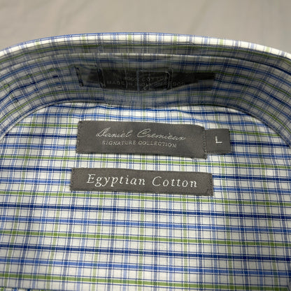 NWT Daniel Cremieux Signature Collection Men's Large Egyptian Cotton Dress Shirt