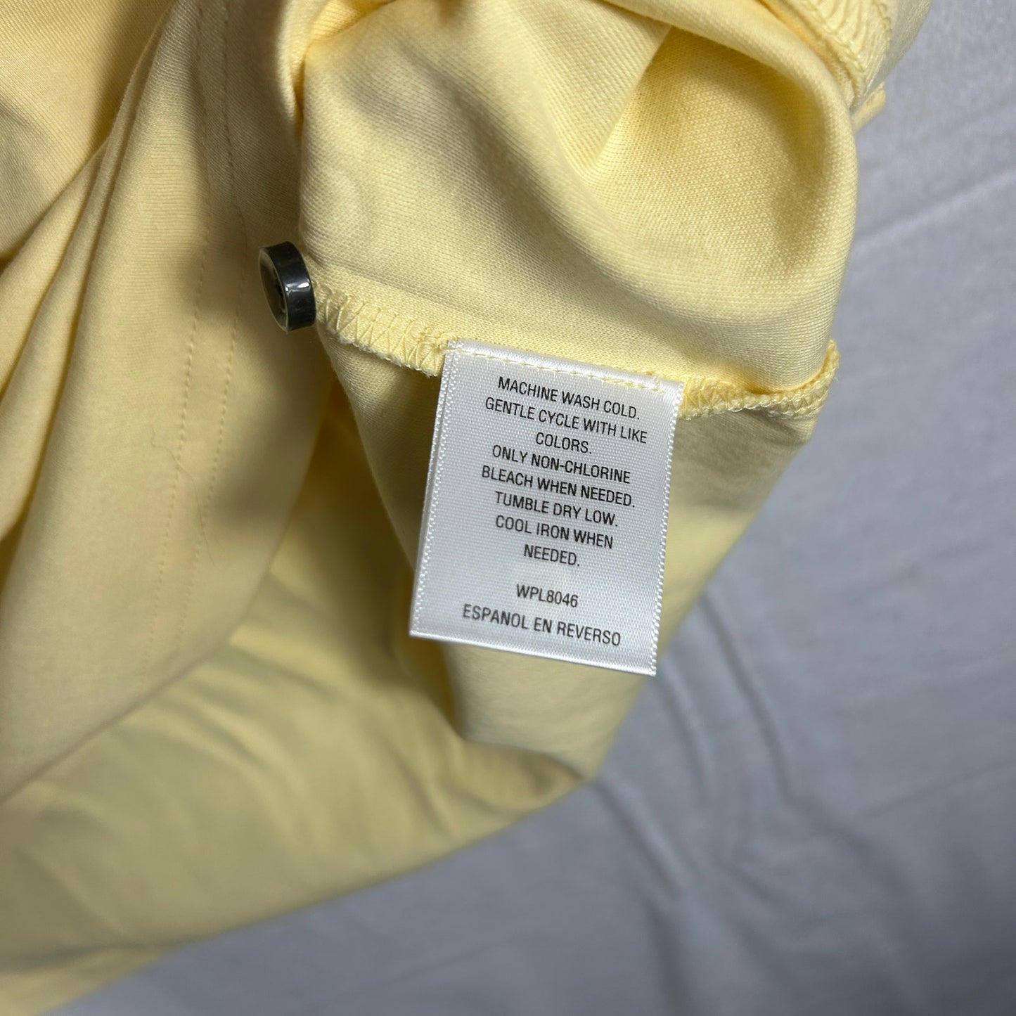 Tasso Elba Men’s Yellow Polo Shirt - Size XL - 100% Cotton - Short Sleeve Golf Casual