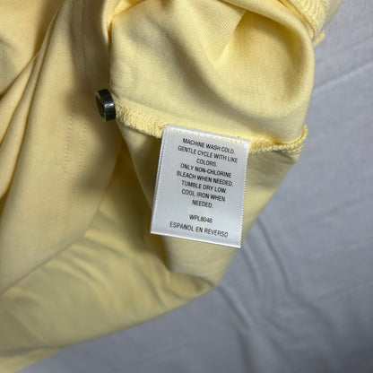 Tasso Elba Men’s Yellow Polo Shirt - Size XL - 100% Cotton - Short Sleeve Golf Casual