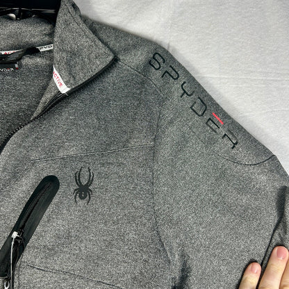 Spyder Men's Large Gray Full-Zip Jacket - NWT Performance Technical Shell