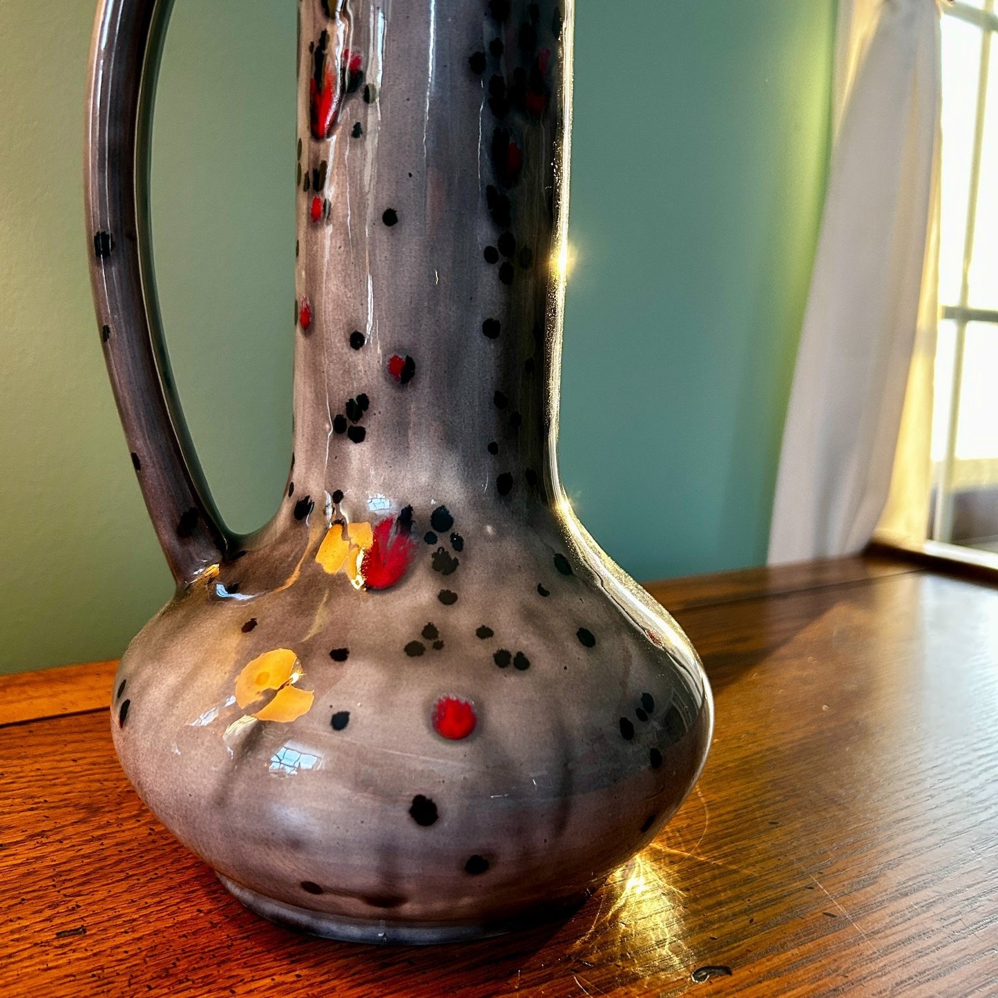 Vintage West German Fat Lava Pitcher, Jopeko Scheurich Style