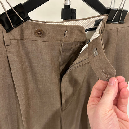 NWT Daniel Cremieux Signature Collection Pleated Dress Pants - 36x30 - Tan