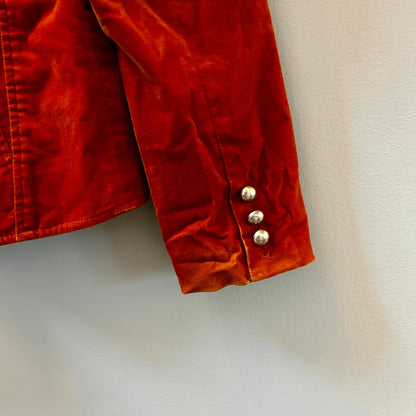 Armor Jeans Women’s Small Burnt Orange Velvet Blazer