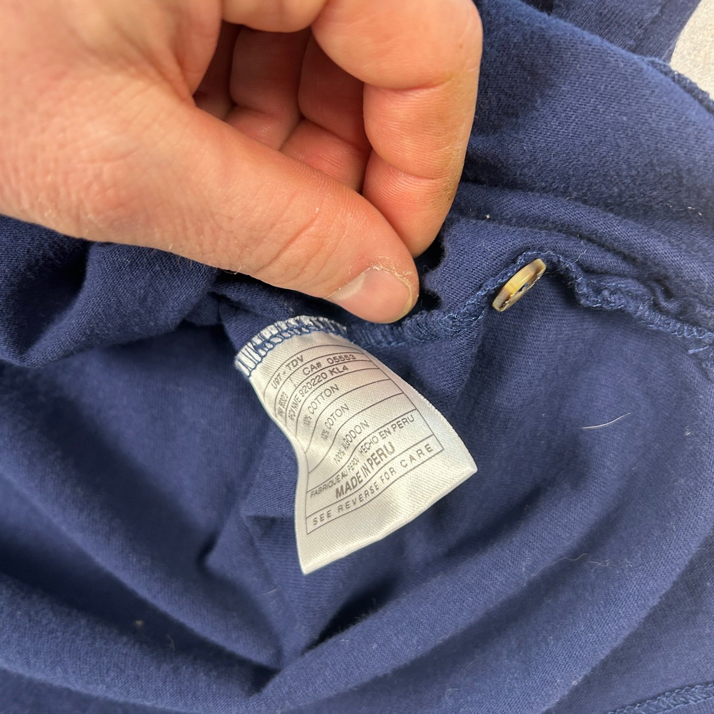 Vintage Nike Golf Men’s Polo Shirt, Navy Blue, Indian River Plantation, Large