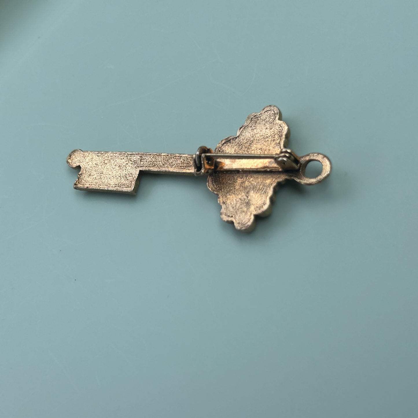 Hadassah Scopus Service Award Key Brooch | Skeleton Key, Judaica Jewelry