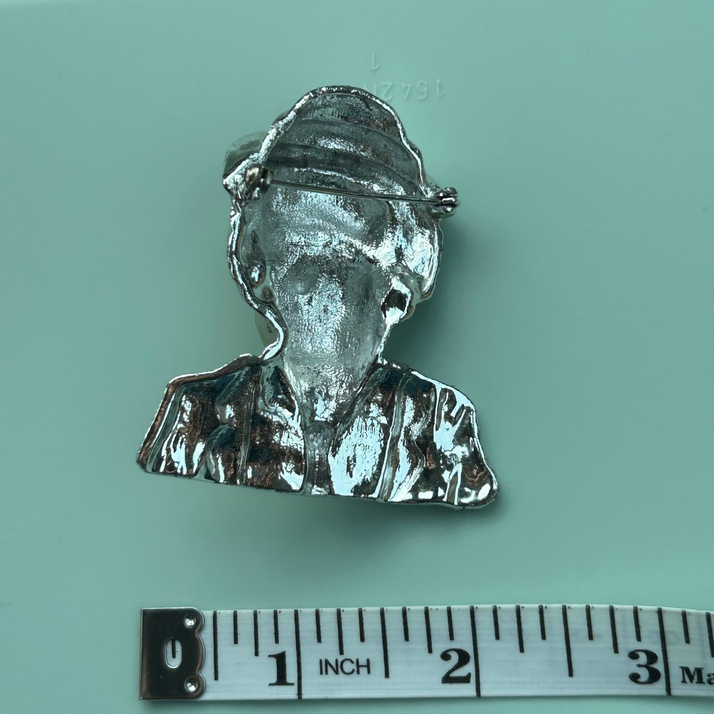 Vintage Emmett Kelly Sad Clown Brooch - Silver Tone Sad Pierrot Hobo Clown Pin - 2.25" Mid-Century Figural Jewelry