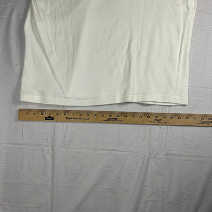 Vintage 90s Spider Bay Marina Little Current Polo Shirt, White Single Stitch, XL