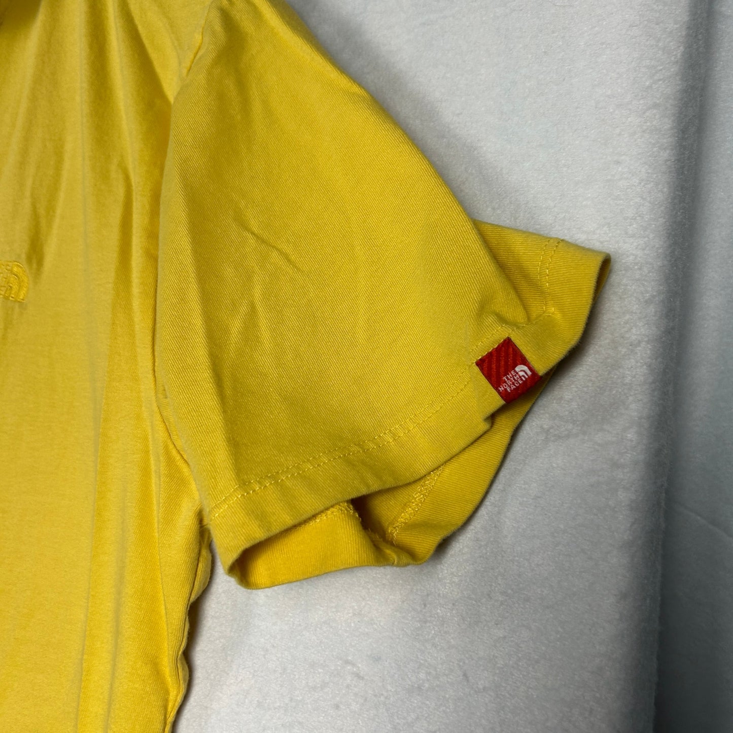 The North Face Men’s Pique Polo Shirt, Yellow, Embroidered Logo, Size Large