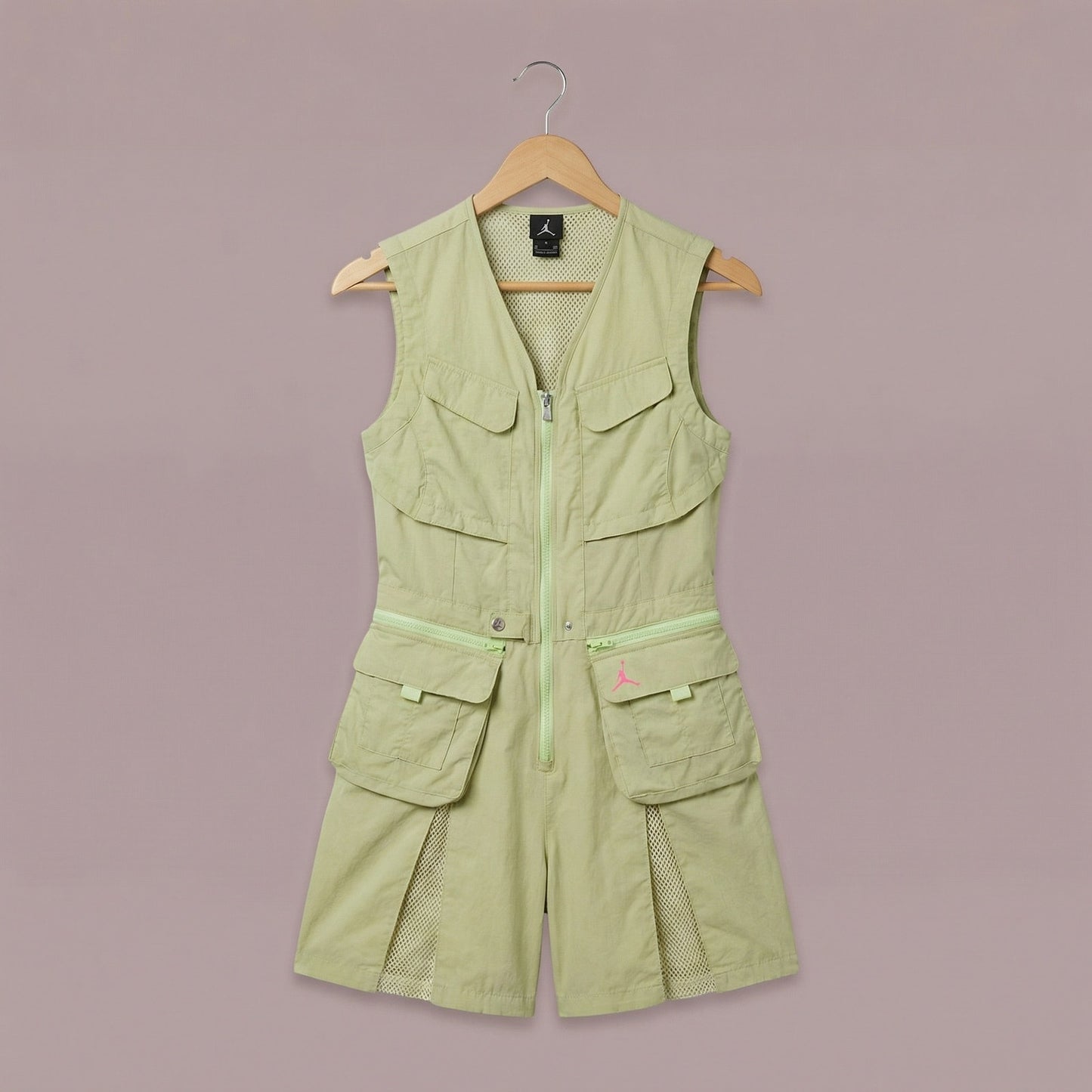 Zoom Jordan Women's Air Jordan Heatwave Flightsuit 'Limelight', XS