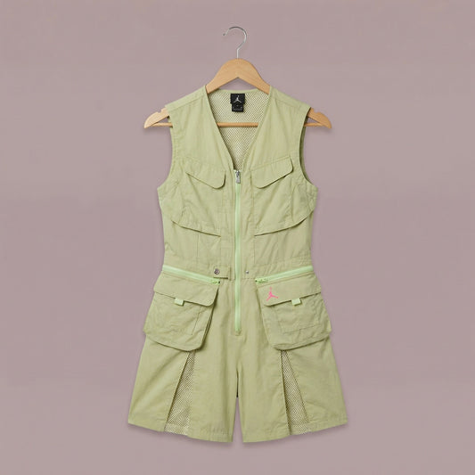 Zoom Jordan Women's Air Jordan Heatwave Flightsuit 'Limelight', XS