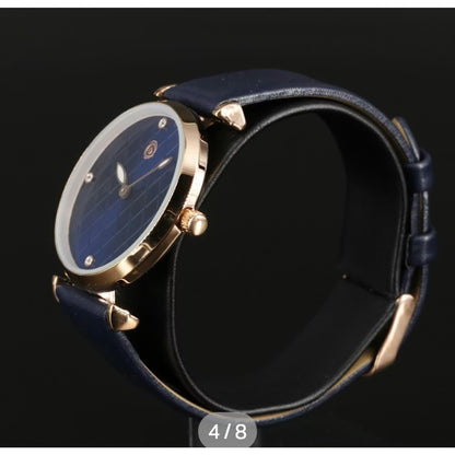 Magnicor Watch with Blue Argyle Dial and Blue Strap Women's 40mm