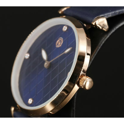 Magnicor Watch with Blue Argyle Dial and Blue Strap Women's 40mm