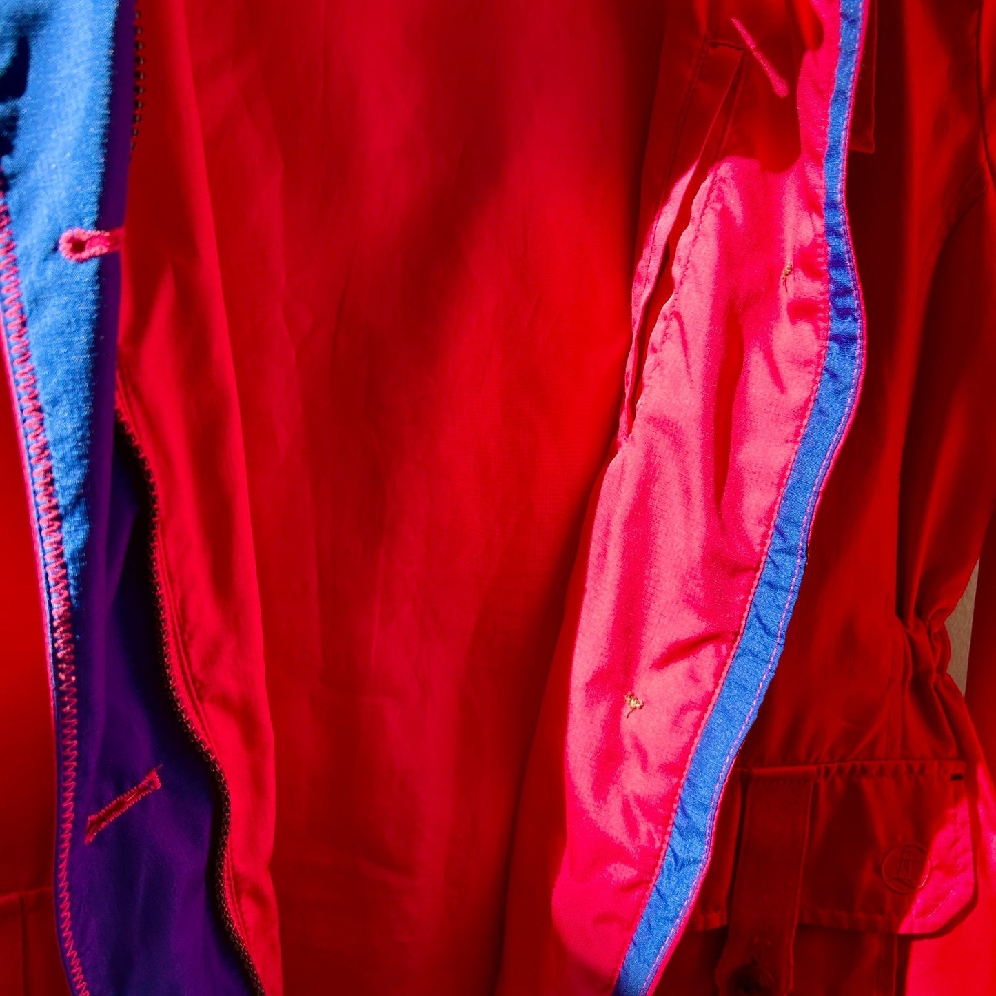 Lands' End Women's Squall Rain Jacket – Vibrant Pink – Size Small (6-8)
