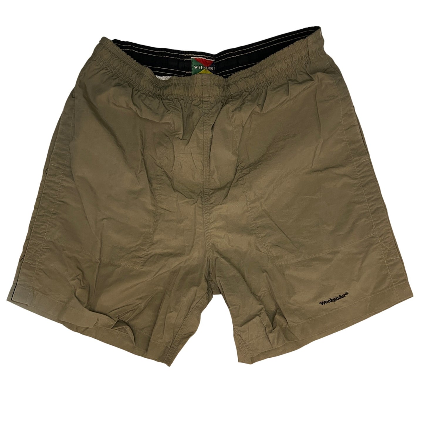 Copied - Vintage 90s Weekender Men’s Swim Trunks, Medium, 100% Nylon, Brown, Retro Sport