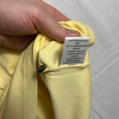 Tasso Elba Men’s Yellow Polo Shirt - Size XL - 100% Cotton - Short Sleeve Golf Casual